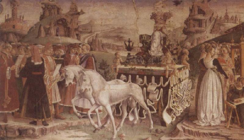 Francesco del Cossa The Triumph of Minerva March,From the Room of the Months Norge oil painting art